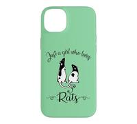 Carcasa para iPhone 14 Plus Womens Kids Cute Funny Girl Who Loves Pet Rats Lover