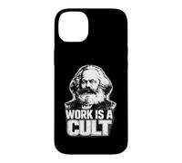 Carcasa para iPhone 14 Plus “Work IS A Cult”, Karl Marx, Comunismo, Marx