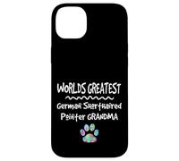 Carcasa para iPhone 14 Plus Worlds Greatest German Puntero de Pelo Corto Abuela Perro Pata