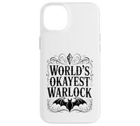 Carcasa para iPhone 14 Plus Worlds Okayest Warlock Humor Fantasía Diseño
