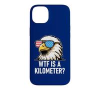 Carcasa para iPhone 14 Plus WTF is a Kilometer 4th of July US Flag USA Eagle America