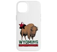 Carcasa para iPhone 14 Plus Wyoming Cowboy State Buffalo - Camiseta Vintage