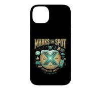 Carcasa para iPhone 14 Plus X Marks The Spot Adventure Espera Tesoro Digital náutico