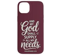 Carcasa para iPhone 14 Plus Y mi Dios suplirá Todas mis Necesidades Filipenses 4:19