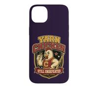Carcasa para iPhone 14 Plus Yarn Chicken Still Undefeated Crochet Humor