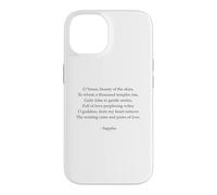 Carcasa para iPhone 14 Poema Safo - Un Himno a Venus - Poesía Letra Griega Antigua