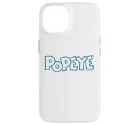 Carcasa para iPhone 14 Popeye The Sailor Man - Cómic Retro con Logotipo de Texto Moderno