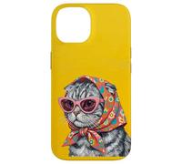 Carcasa para iPhone 14 Portada de Revista Scottish Fold Fashion Cats Lover