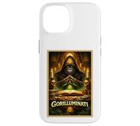 Carcasa para iPhone 14 Póster artístico Gorilla Funny Ape Animal Secret Parody Society