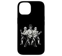 Carcasa para iPhone 14 Presidentes Tocando la Guitarra Funny Rock Band 4 de Julio Vintage