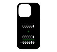 Carcasa para iPhone 14 Pro 1+1=10 Binario Matemáticas Broma Programador Humor