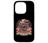 Carcasa para iPhone 14 Pro 28th Birthday Cowgirl 28 Year Old Country Western Girl Women
