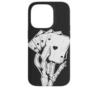 Carcasa para iPhone 14 Pro 4 Ases Poker Mano Esqueleto Dedos