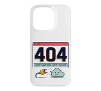 Carcasa para iPhone 14 Pro 404 Motivación no encontrada Retro Internet Humor