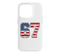 Carcasa para iPhone 14 Pro 4th of July Funny 67 Six Seven Meme Patriotic Men Women Kids