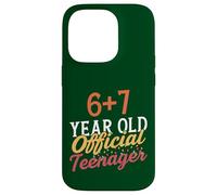 Carcasa para iPhone 14 Pro 6 7 Meme Diseño de cumpleaños número 13 Ahora Soy Oficialmente un Adolescente