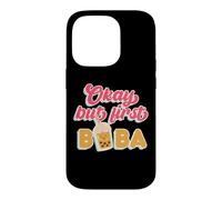 Carcasa para iPhone 14 Pro A Juego Boba Tea Love Okay But First Boba