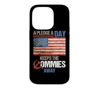 Carcasa para iPhone 14 Pro A Pledge A Day Keeps The Commies Away American Flag America