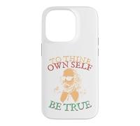 Carcasa para iPhone 14 Pro A tu Propio yo sé Verdadero. Shakespeare en Gafas de Sol Hamlet