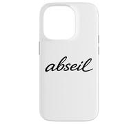 Carcasa para iPhone 14 Pro Abseil Script Escalando Montaña Descenso Ortografía Abeja 2024