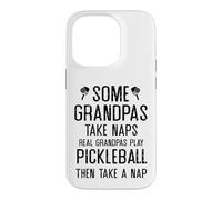 Carcasa para iPhone 14 Pro Abuelos de Verdad juegan al Pickleball, Abuelo Divertido