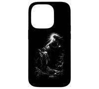 Carcasa para iPhone 14 Pro Adán y eva génesis creación Dios luz Divina