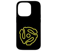 Carcasa para iPhone 14 Pro Adaptador de Disco Vintage de 45 RPM con Eje de música de Vinilo Retro