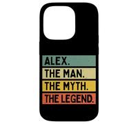 Carcasa para iPhone 14 Pro Alex The Man The Myth The Legend - Cita Personalizada Divertida