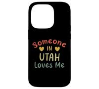 Carcasa para iPhone 14 Pro Alguien en Utah me ama Retro USA State US