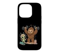 Carcasa para iPhone 14 Pro Alien Bigfoot Stay Weird Funny Workout Friends
