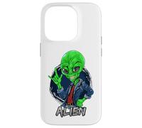Carcasa para iPhone 14 Pro Alien Rockstar Funny Martian Outer Space Sci Fi Invasión