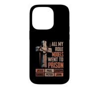 Carcasa para iPhone 14 Pro All My Role Models Went Pr Son Jesús Biblia Verso Religioso