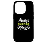 Carcasa para iPhone 14 Pro Always Wash Your Balls Golf Jugador