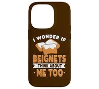 Carcasa para iPhone 14 Pro Amante de Nueva Orleans Me pregunto si Beignets piensan en mí también