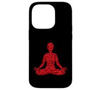 Carcasa para iPhone 14 Pro Amante del Yoga, Forma de corazón, ama el Yoga, día de San Valentín, mediación