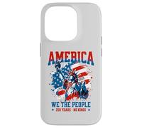 Carcasa para iPhone 14 Pro América Nosotros El Pueblo 250 Años Sin Reyes Democracia Libertad