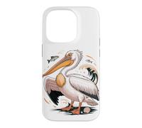 Carcasa para iPhone 14 Pro American White Pelican Sea Bird Birder