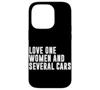 Carcasa para iPhone 14 Pro Amor Una Mujer Y Varios Coches Funny Car Guy Car Lover