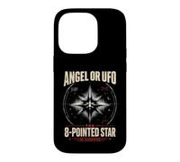 Carcasa para iPhone 14 Pro Ángel o OVNI 8 Estrellas Puntiagudas desclasificado UAP Ezequiel Wheel