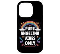 Carcasa para iPhone 14 Pro Angelina Vibes Only Cute Retro Girls Angelina Name