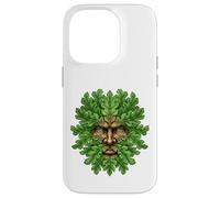 Carcasa para iPhone 14 Pro Antiguo Bosque Cara Pagana Naturaleza Espíritu Celta Popular Regalo