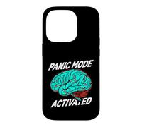 Carcasa para iPhone 14 Pro Anxiety Humor Panic Mode Activated Brain
