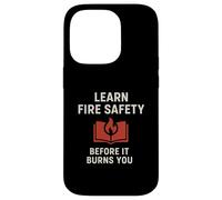 Carcasa para iPhone 14 Pro Aprender Seguridad contra Incendios | Concientización de Seguridad Motivacional de
