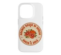 Carcasa para iPhone 14 Pro Arance Rosse di Sicilia Succo y Sole Vintage Naranja Arte