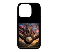 Carcasa para iPhone 14 Pro Armadillo on Bald Eagle - Gafas de Bandera Estadounidense de EE. UU