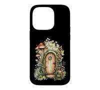 Carcasa para iPhone 14 Pro Arte de fantasía de Puerta de Hadas de Hongos caprichosos
