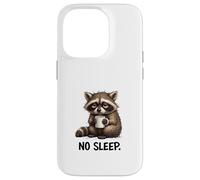 Carcasa para iPhone 14 Pro Arte del Estado de ánimo de Mapache Privado del sueño