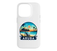 Carcasa para iPhone 14 Pro Aruba Eagle Beach Tropical Sunset Viajes Diseño
