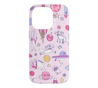 Carcasa para iPhone 14 Pro Astronauta Narval Mapache Unicornio UFO Ciencia ficción Nave Espacial Galaxia