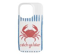 Carcasa para iPhone 14 Pro Atrapa ya más Tarde Cangrejo Sailorcore Fishermencore